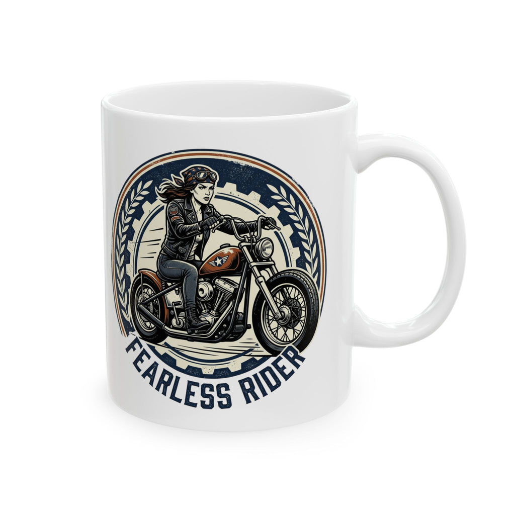 Fearless Rider Motorcycle Ceramic Mug (11oz/15oz)