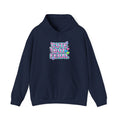 Cute But Feral Hoodie | Y2K slogan, hot pink bubble font